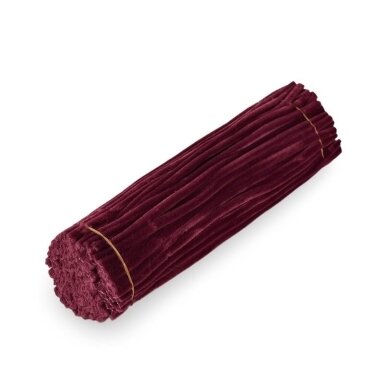 30cm bordo sp. pūkuota šenilo vielutė, 100vnt.