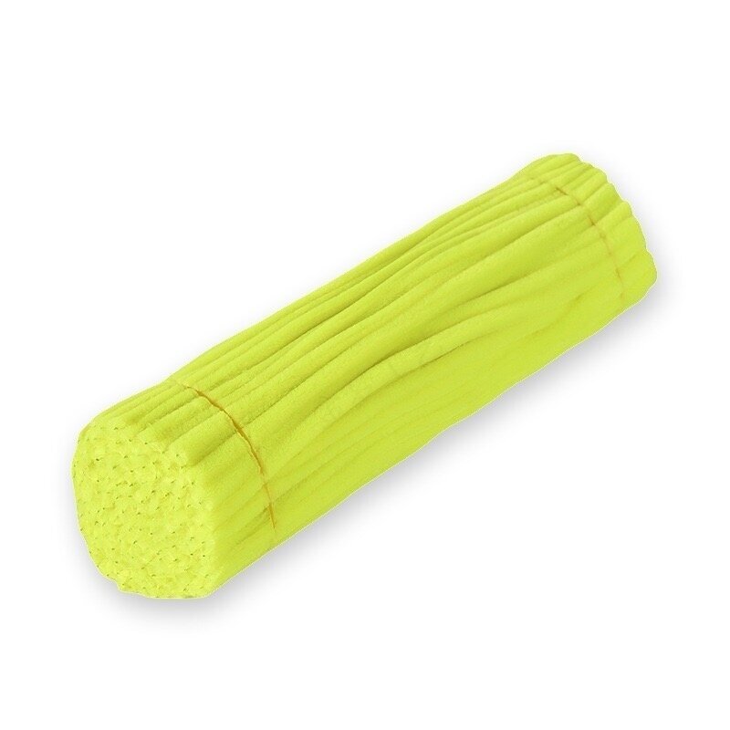 30cm geltonos sp. pūkuota šenilo vielutė, 100vnt.