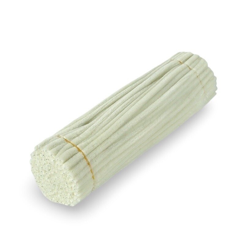 30cm gelsvos sp. pūkuota šenilo vielutė, 100vnt.