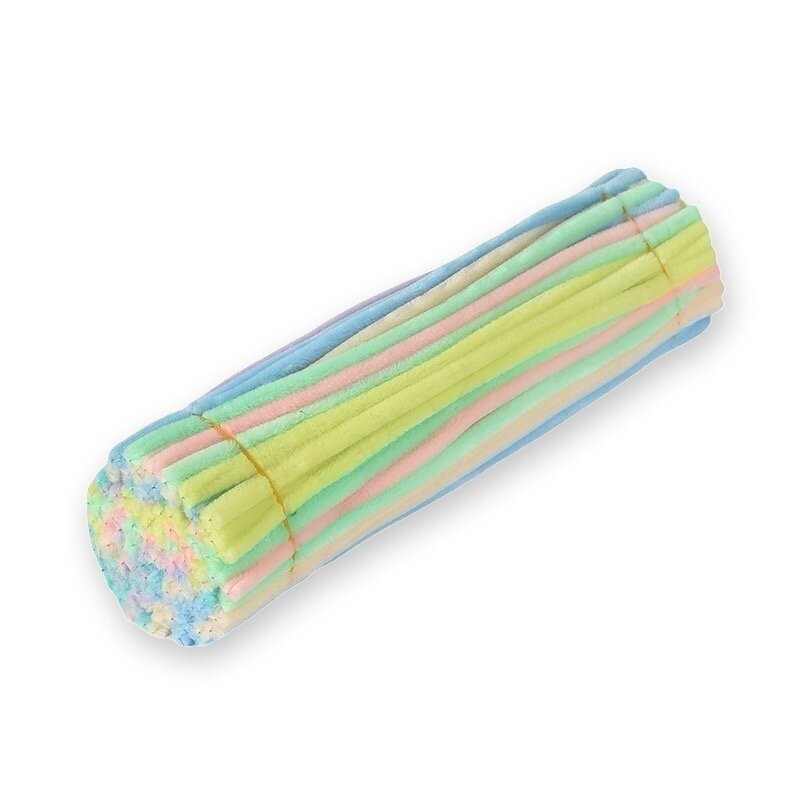 30cm pastelinių spalnų mix pūkuota šenilo vielutė, 100vnt.