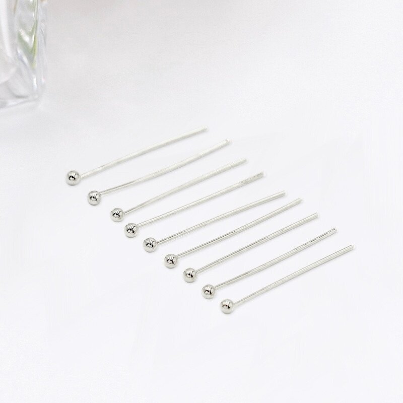 30mm platinos sp. nerūdijančio plieno vinukai su burbuliuku, 10vnt.