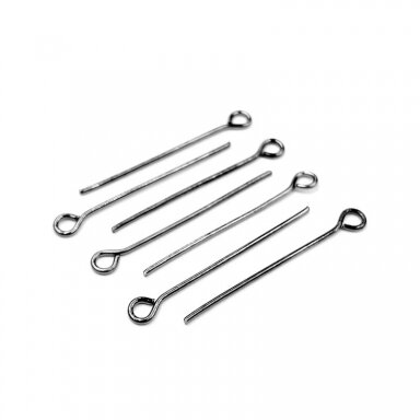 31mm juodintos sp. bižuteriniai vinukai su kilpute, 10g