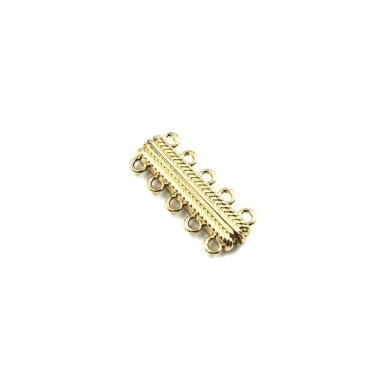 31x13mm aukso sp. magnetinis užsegimas 5 kilputėmis, 1vnt.
