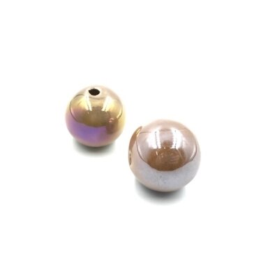 32mm kreminės sp. su AB danga keramikiniai karoliukai, 2vnt. 32mm kreminės sp. su AB danga keramikiniai karoliukai, 2vnt.