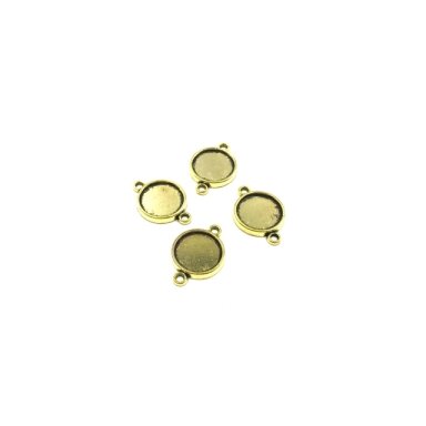 21x15mm aukso sp. rėmelis 12,5mm kabošonui, 14vnt.