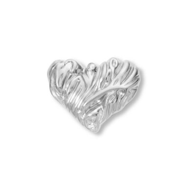 32x26mm platinos sp. nerūdijančio plieno pakabukas širdis, 1vnt. 32x26mm platinos sp. nerūdijančio plieno pakabukas širdis, 1vnt.