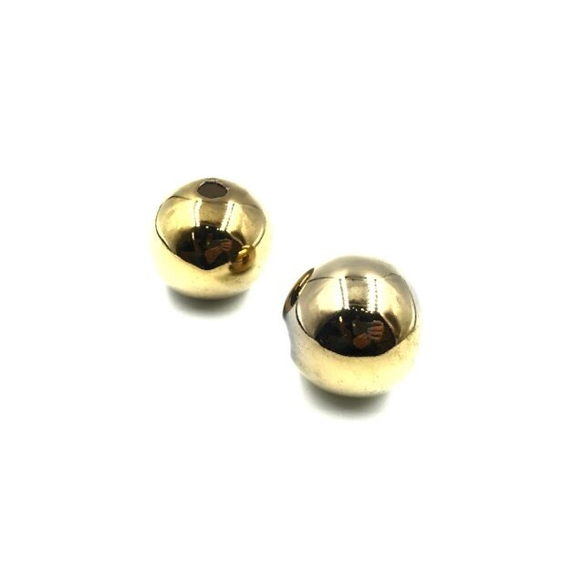 32mm aukso sp. kepamikiniai karoliukai, 2vnt.