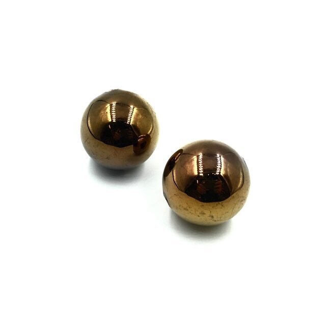 32mm sendinto aukso sp. keramikiniai karoliukai, 2vnt. 32mm sendinto aukso sp. keramikiniai karoliukai, 2vnt.