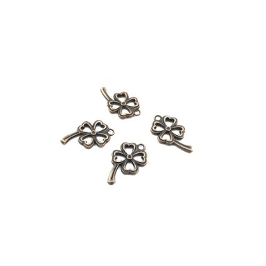 25x15mm vario sp. pakabukas dobilas, 10vnt.