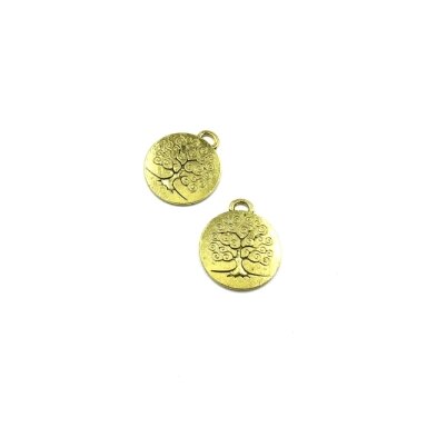 28x24mm aukso sp. pakabukas, 4vnt.