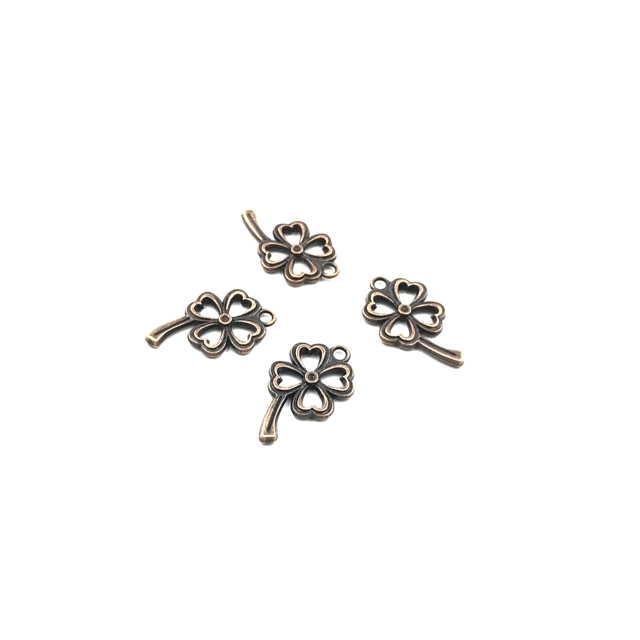 25x15mm vario sp. pakabukas dobilas, 10vnt.