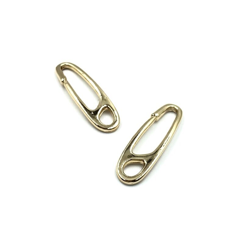 34x10mm 16k aukso spalvos nerūdijančio plieno pakabukas, 1vnt.