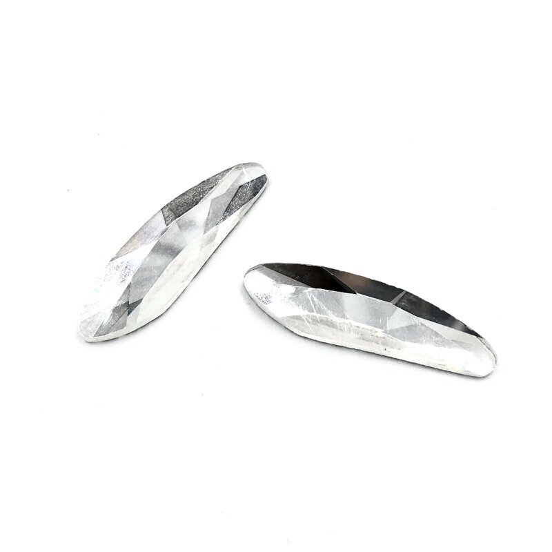 34x10mm crystal sp. kristalai be rėmelio, 2vnt.