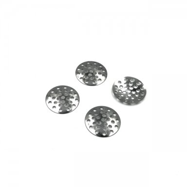14mm skersmens juodintos sp. perforuotas diskas, 55vnt. 14mm skersmens juodintos sp. perforuotas diskas, 55vnt.