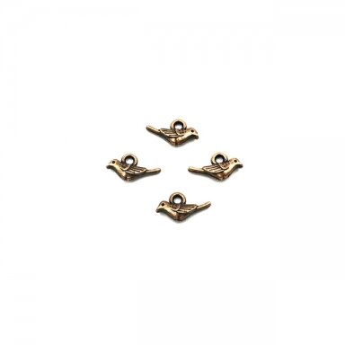 13x7mm vario sp. pakabukas paukštis, 31vnt.