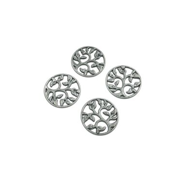 23x23mm juodintos sp. pakabukas, 9vnt.