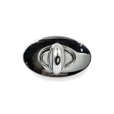 37x23mm platinos sp. užsegimas rankinei, 1vnt.
