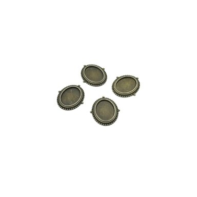 21x19mm žalvario sp. rėmelis 14x10,6mm kabošonui, 10vnt. 21x19mm žalvario sp. rėmelis 14x10,6mm kabošonui, 10vnt.