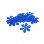 3cm mėlynos sp. šifono gėlytės, 30vnt.