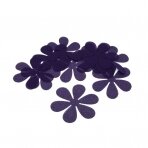 3cm violetinės sp. šifono gėlytės, 30vnt.