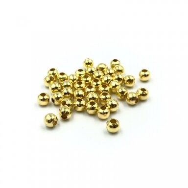 3mm aukso sp. intarpai, 10g (apie 200vnt.)