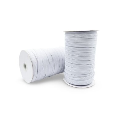 5mm baltos sp. plokščia elastinė guma, 1m