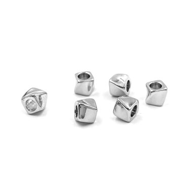 3mm platinos sp. nerūdijančio plieno intarpas, 6vnt.