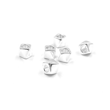 3mm sidabro sp. nerūdijančio plieno intarpas, 6vnt.