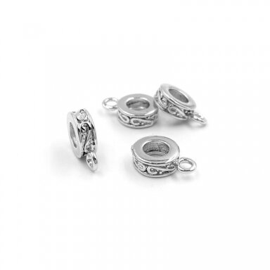 3x11mm platinos sp. nerūdijančio plieno pakabuko laikiklis, 1vnt. 3x11mm platinos sp. nerūdijančio plieno pakabuko laikiklis, 1vnt.