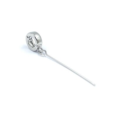 3x11mm platinos sp. nerūdijančio plieno pakabuko laikiklis su vinuku, 1vnt.