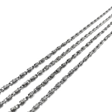 7x2mm juodintos sp. grandinėlė, 1m