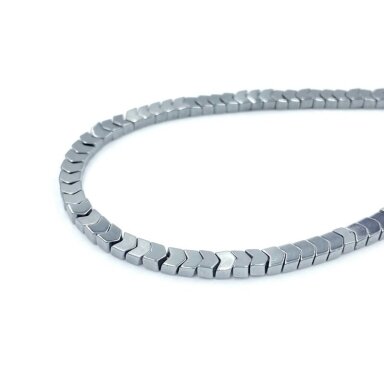 3x3mm hematitas, 40cm 3x3mm hematitas, 40cm