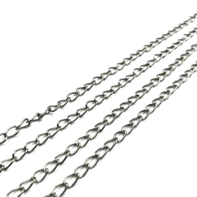 6x3mm juodintos sp. grandinėlė, 1m
