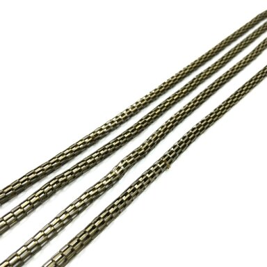 4x4mm žalvario sp. grandinėlė, 1m