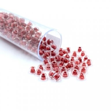 3x4mm bordo sp. biserio karoliukai, ±12g