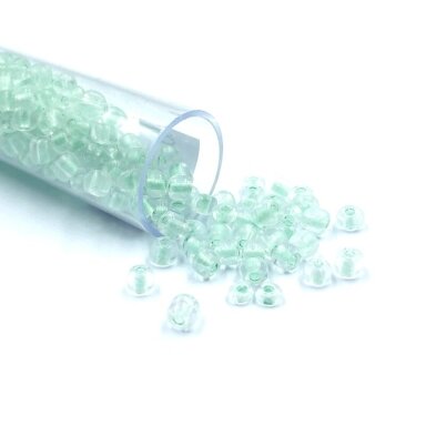 3x4mm mėtinės sp. biserio karoliukai, ±12g