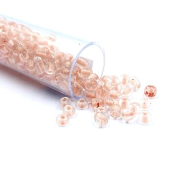 3x4mm persikinės sp. biserio karoliukai, ±12g