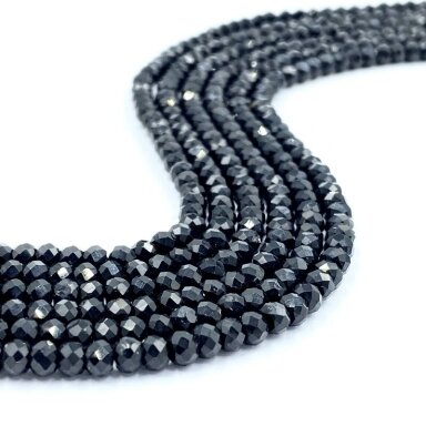 3x4mm rondelle formos turmalinas, 40cm juosta