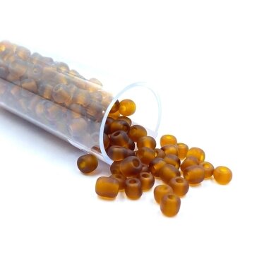 3x4mm rudos sp. biserio karoliukai, ±12g