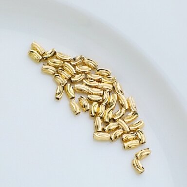3x6mm 14k aukso sp. nerūdijančio plieno intarpai, 5vnt. 3x6mm 14k aukso sp. nerūdijančio plieno intarpai, 5vnt.