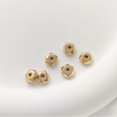 3x6mm 14k aukso sp. nerūdijančio plieno intarpas, 1vnt.