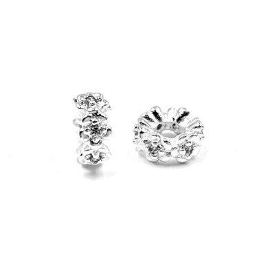 3x6mm sidabro sp. nerūdijančio plieno intarpas, 1vnt. 3x6mm sidabro sp. nerūdijančio plieno intarpas, 1vnt.