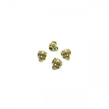 8x10mm aukso sp. pakabukų laikikliai, 16vnt.
