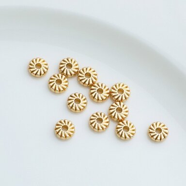 3x8mm 14k aukso sp. nerūdijančio plieno intarpai, 2vnt. 3x8mm 14k aukso sp. nerūdijančio plieno intarpai, 2vnt.