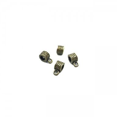 5x10mm žalvario sp. pakabukų laikikliai, 24vnt.