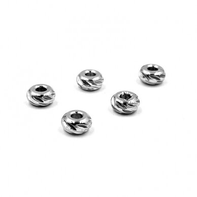 3x1,5mm platinos sp. nerūdijančio plieno intarpas, 6vnt. 3x1,5mm platinos sp. nerūdijančio plieno intarpas, 6vnt.