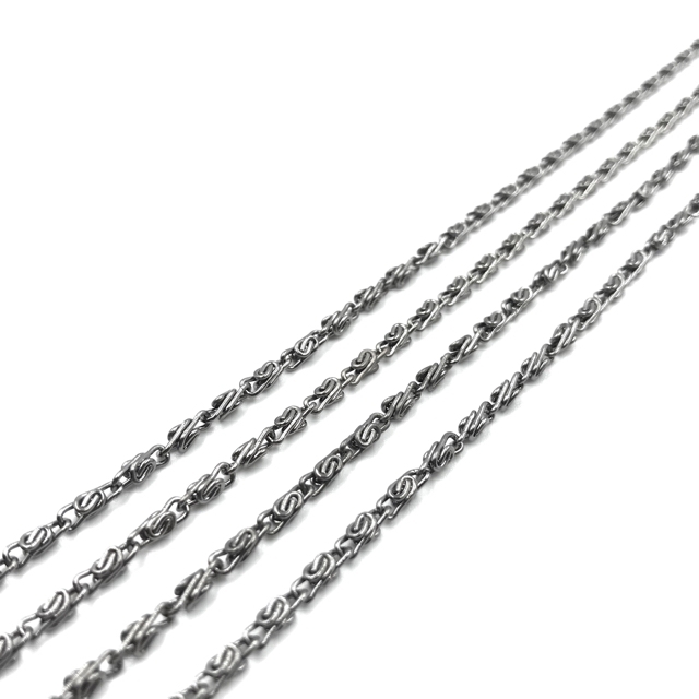 7x2mm juodintos sp. grandinėlė, 1m