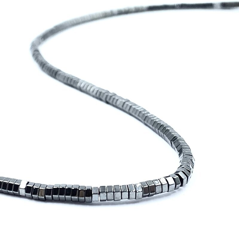 3x1mm šešiakampio disko formos hematitas, 40cm juosta 3x1mm šešiakampio disko formos hematitas, 40cm juosta