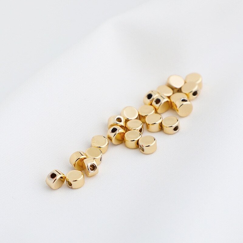 3x2,6mm 14k aukso sp. nerūdijančio plieno intarpai, 5vnt. 3x2,6mm 14k aukso sp. nerūdijančio plieno intarpai, 5vnt.