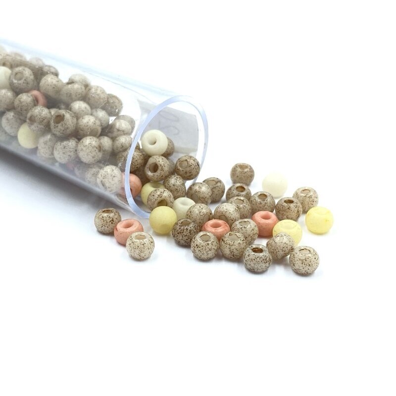 3x4mm mix sp. biserio karoliukai, ±12g